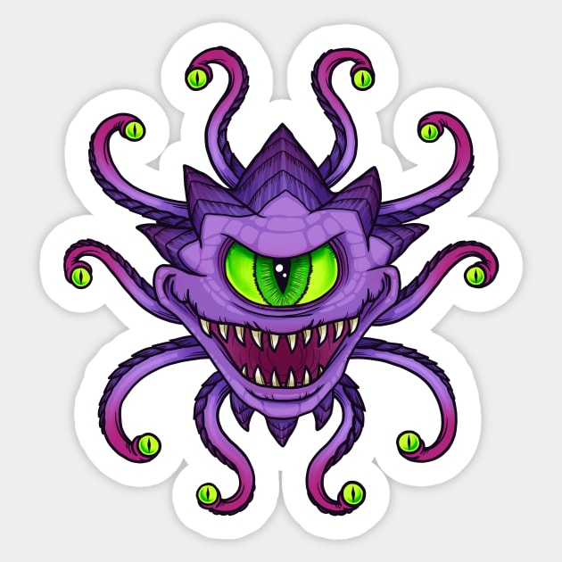 Eye of the Beholder Sticker by katymakesthings